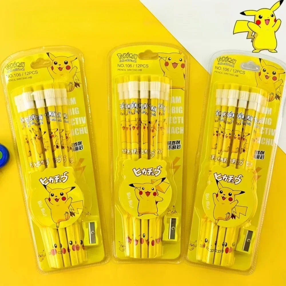 Supply Of Office Stationery - Pokemon Pencil with Eraser Pencil Sharpener