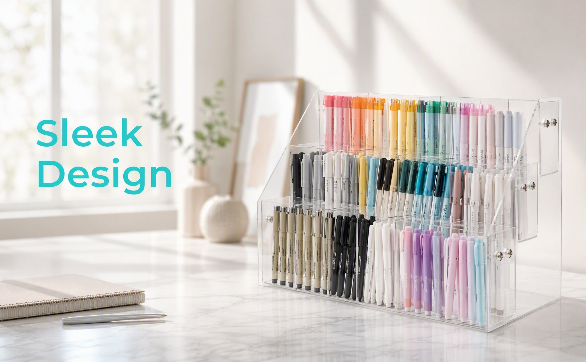Acrylic Pen Display Stand Clea - огляд і ціна Stationery Office Supply Store